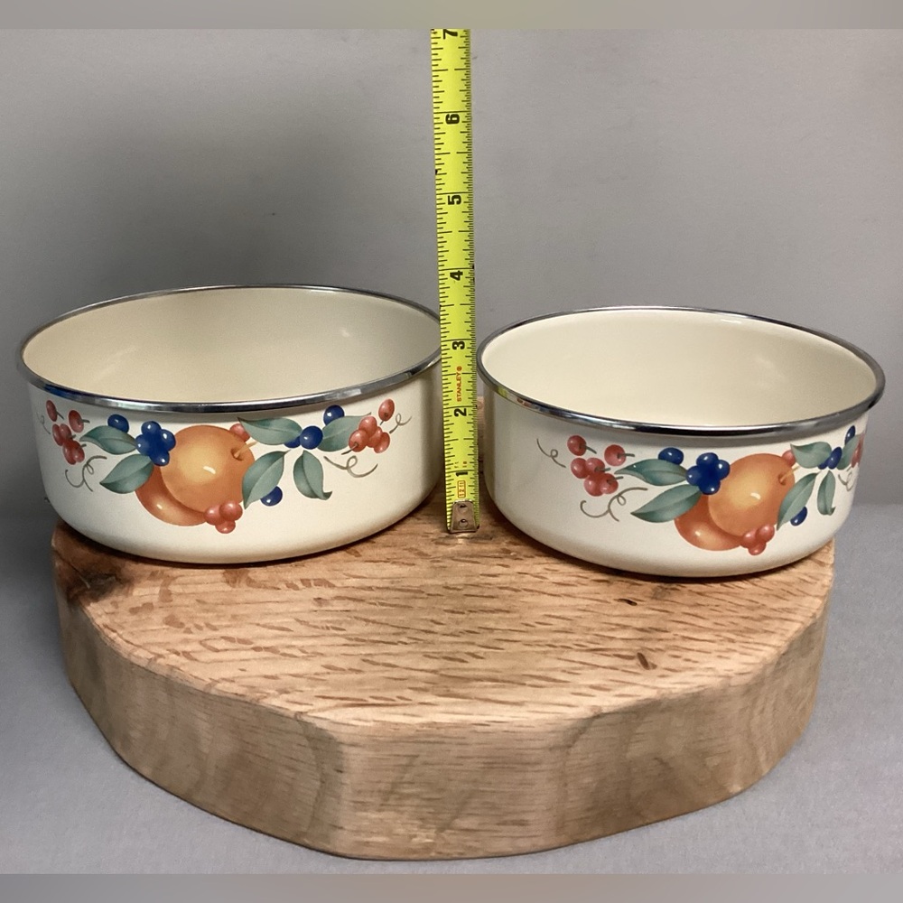 🟠 Vintage set of 2 - Corelle Coordinates Bowls by Lincoware for Corning - Picture 12 of 14